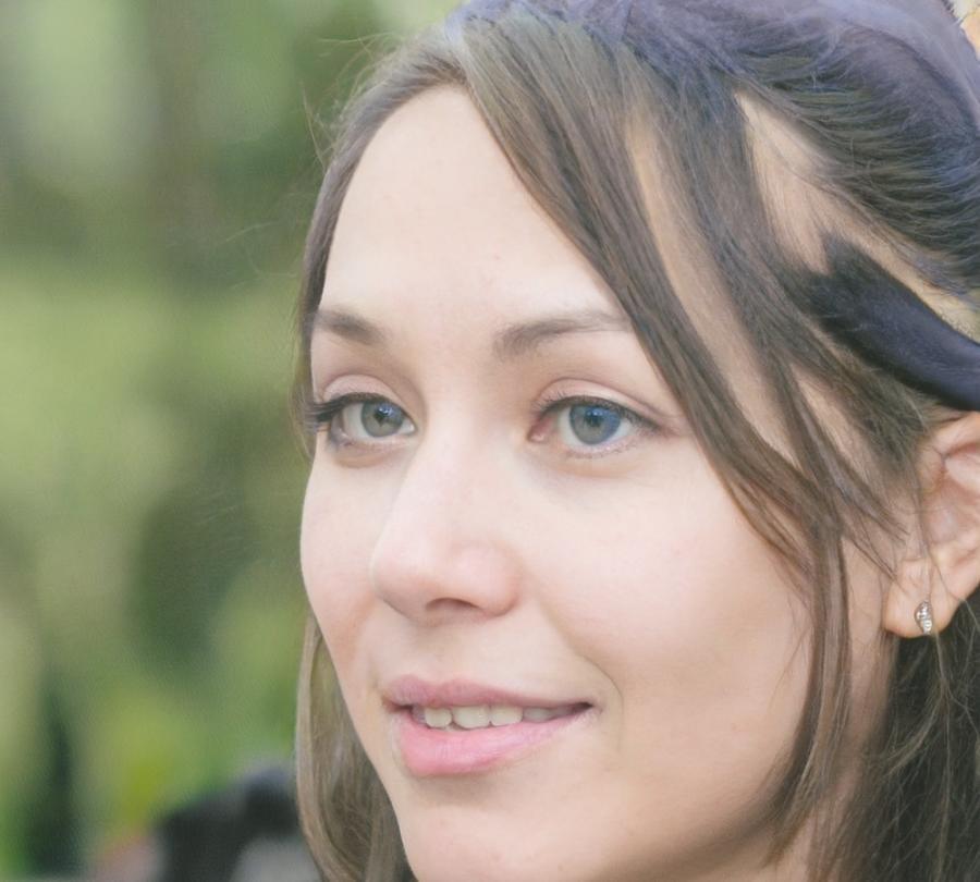 Porträt von Helena Zimmermann, Gründerin und leitende Farbberaterin